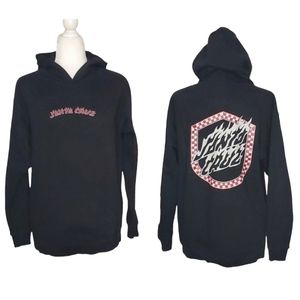 Santa Cruz Empty Flamed Hoodie Junior XL Black Pullover Sweater